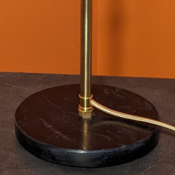 Pied haut laiton et marbre