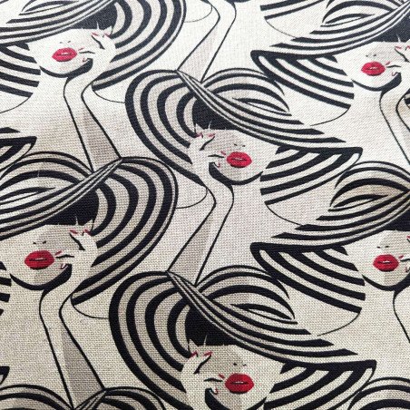 Tissu capeline lin
